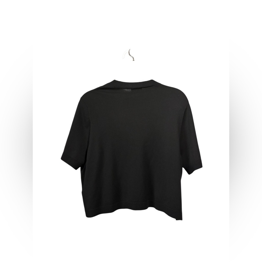 Laura Plus 14+ / Plus Size Black Open Front Short Sleeve Cardigan / 3X - Picture 7 of 10